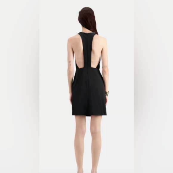 NWT The Kooples T-back crepe dress w/chain detail - FR 4 (US 10) - $345 MSRP - Picture 5 of 5